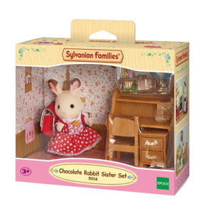 Sylvanian Family 5016 - Sorella Coniglio Cioccolato e scrivania