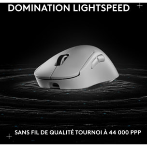 Souris Gamer Sans Fil LOGITECH PRO X SUPERLIGHT2 DEX LIGHTSPEED Blan