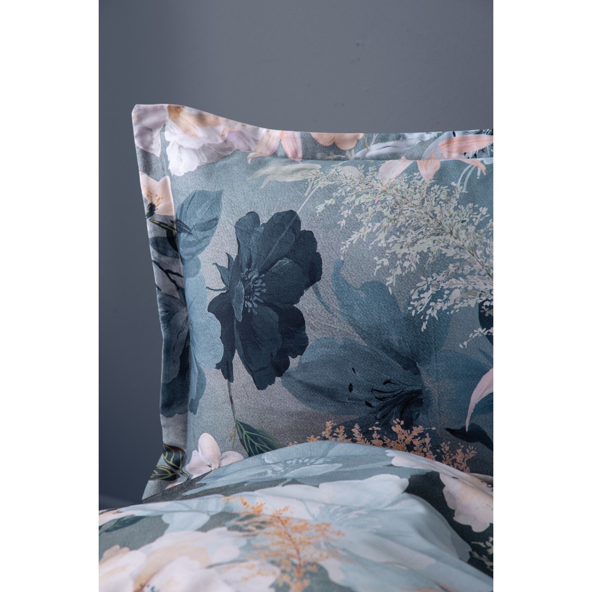 Parure housse de couette et taies oreiller 100% Satin de Coton imprimé