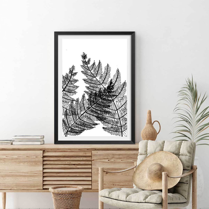 Poster landes fougères Affiche seule