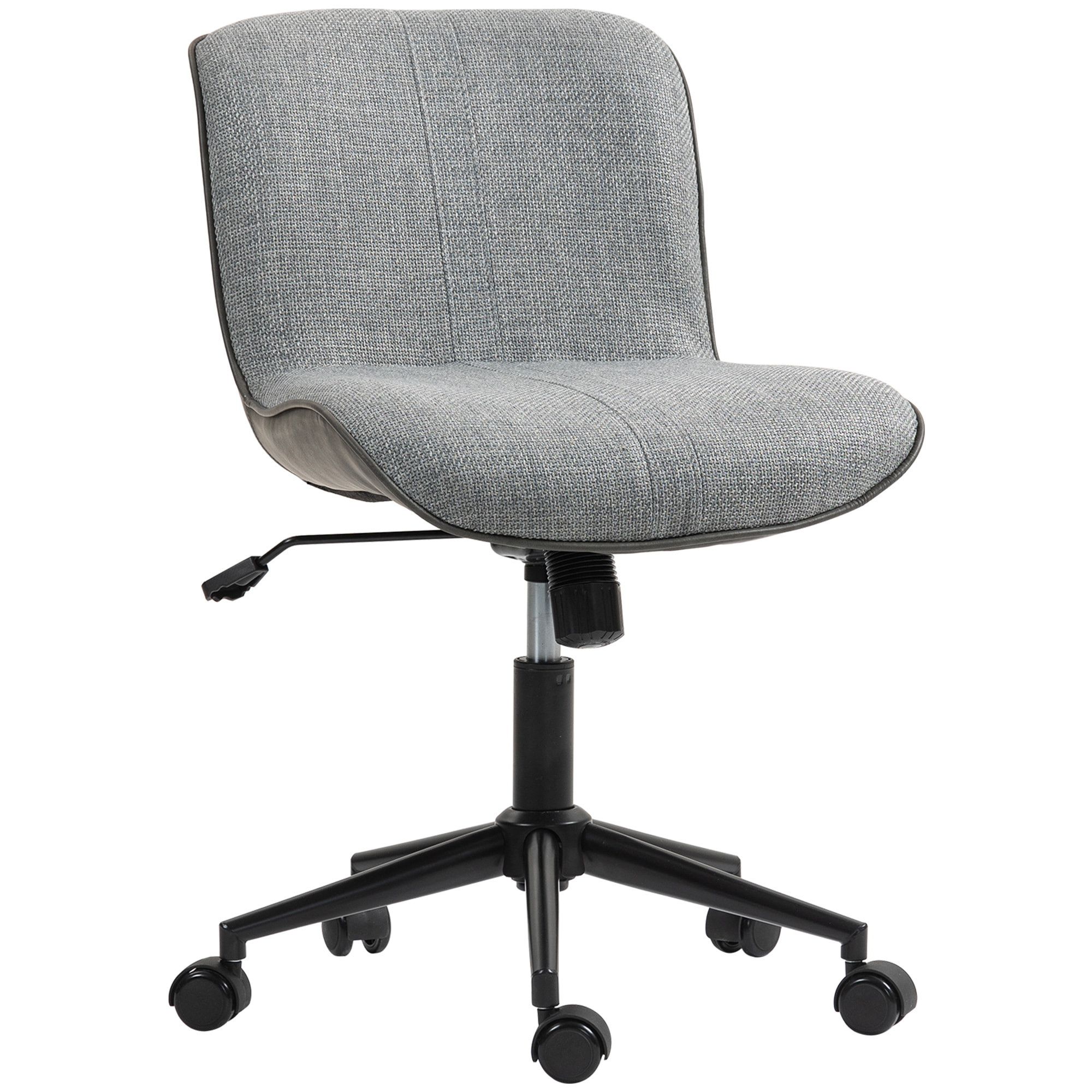 Chaise de bureau tissu grand confort réglable fonction à bascule gris