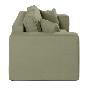 Topaze - canapé droit 2 places - en tissu - Vert