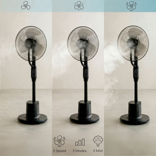 Ventilateur Brumisateur sur Pied avec Commande à Distance Sprair InnovaGoods