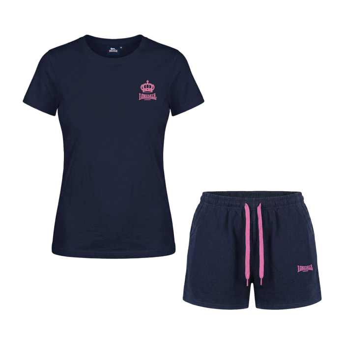 Completo Set Donna LONSDALE Cotone Corto