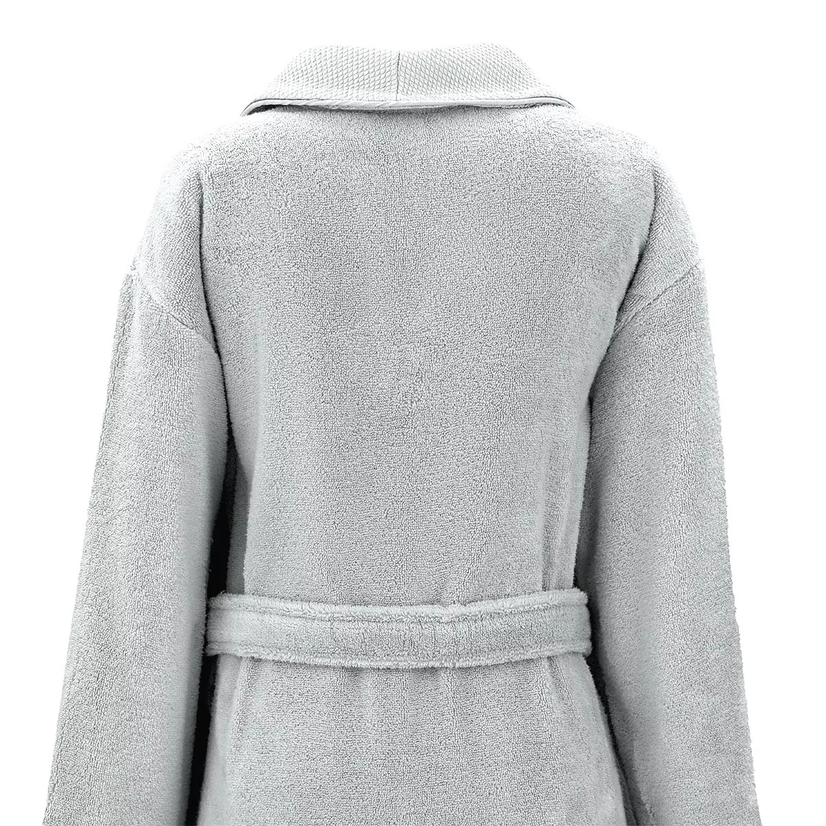 Peignoir pur coton 420 g/m² uni gris Elea nuage