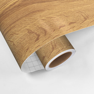 Rouleau revêtement adhésif vinyle au mètre - Sticker lavable Cuisine Meuble Armoire Porte - BOIS DE FORÊT NOIRE