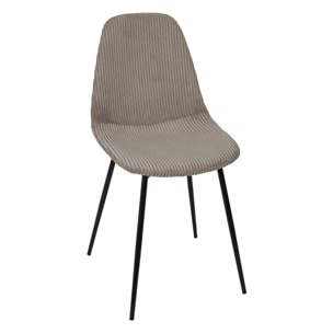 Chaise Cotele Scott Taupe - Lot de 4