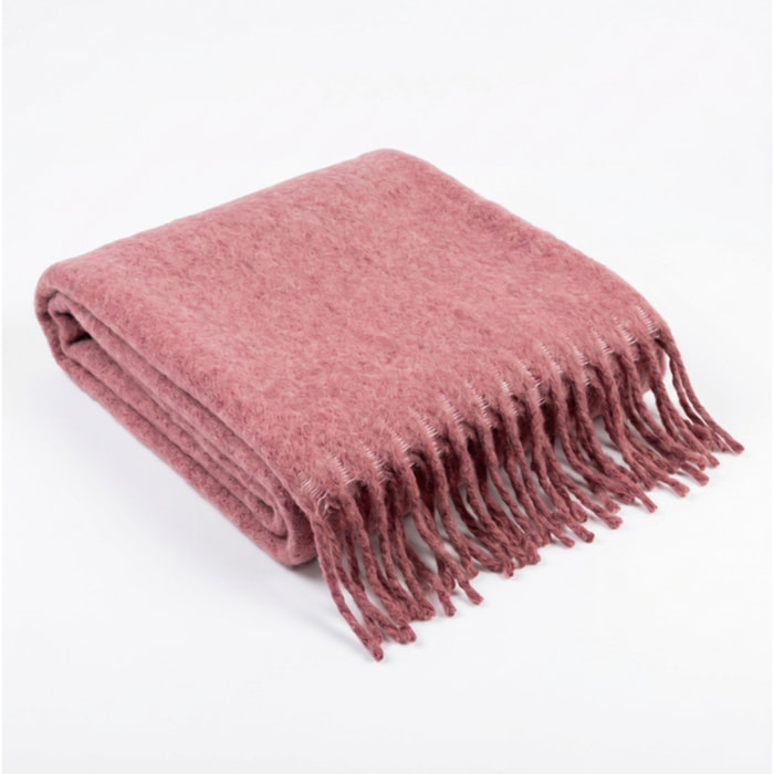 Plaid in poliestere - Rosa