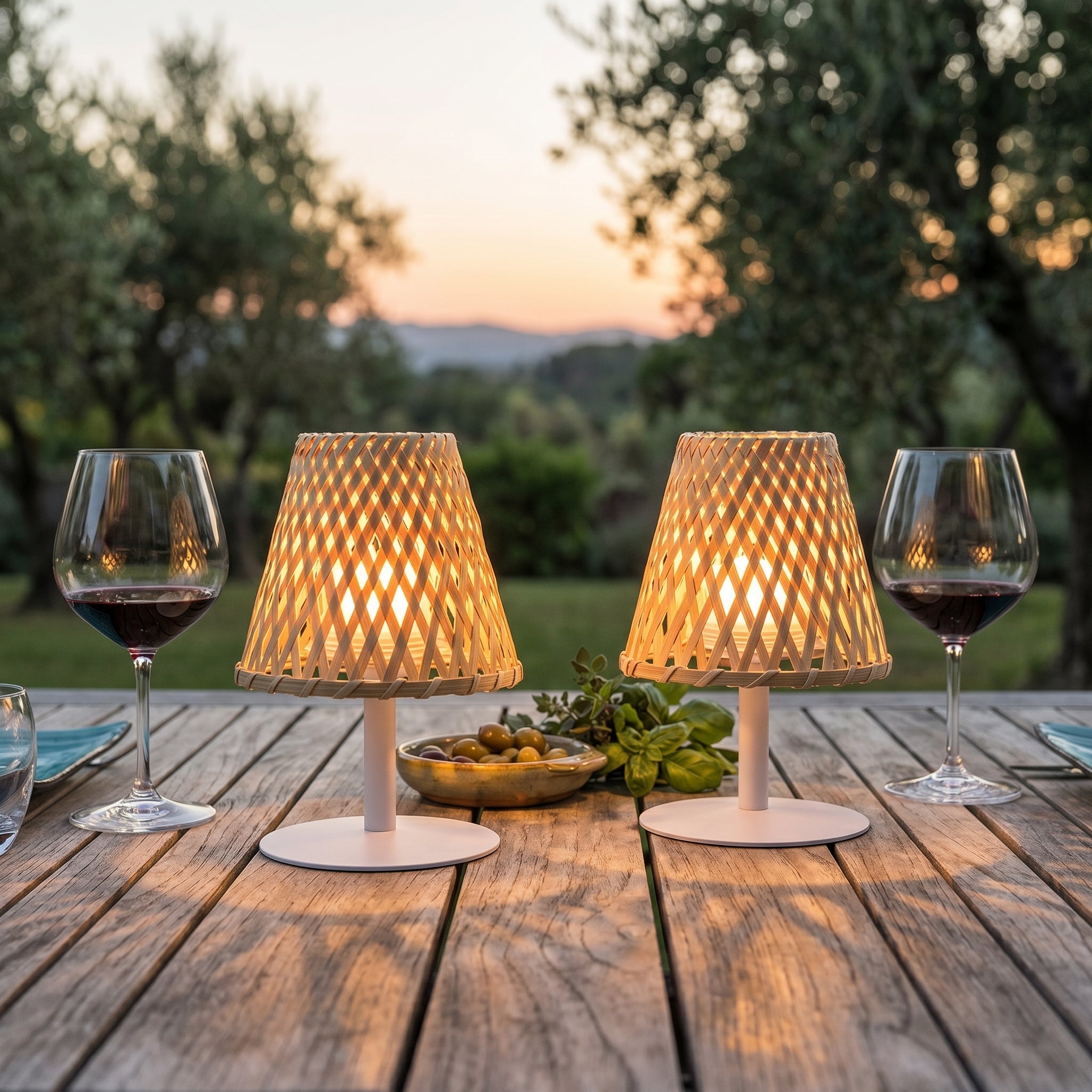 2 Lampe de table sans fil IBIZA H26CM