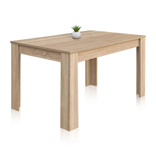 Mesa de comedor extensible roble canadian 140-190x90 cm Danna Roble Canadian