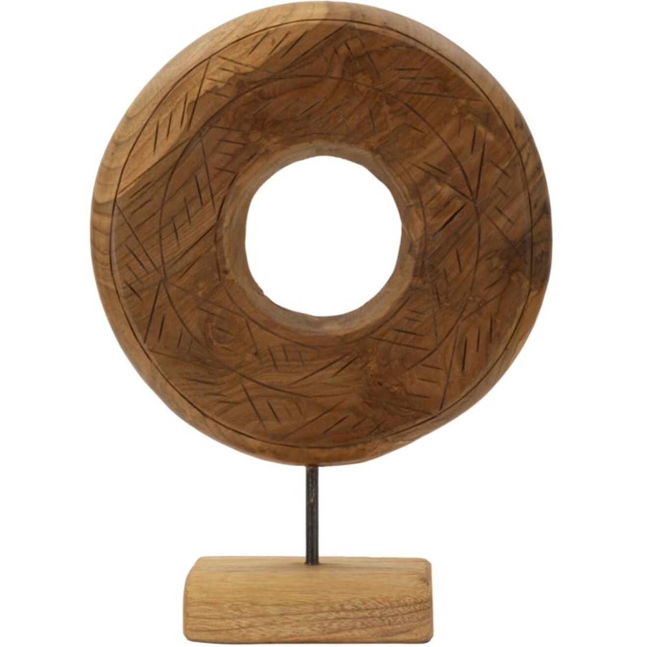 SCULTURA DORAT IN TEAK RICICLATO CM 28X10X38 (PEZZI UNICI - NON RIP. IN SERIE)