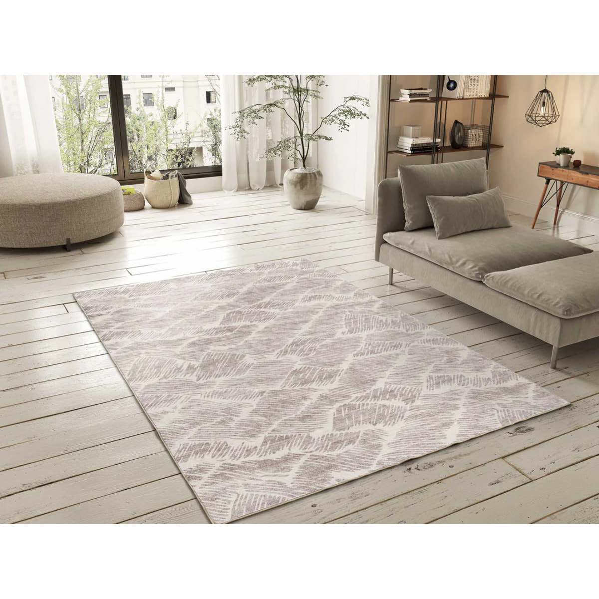 Alfombra impresa estilo abstracto en tonos tierra Class, varias medidas disponibles