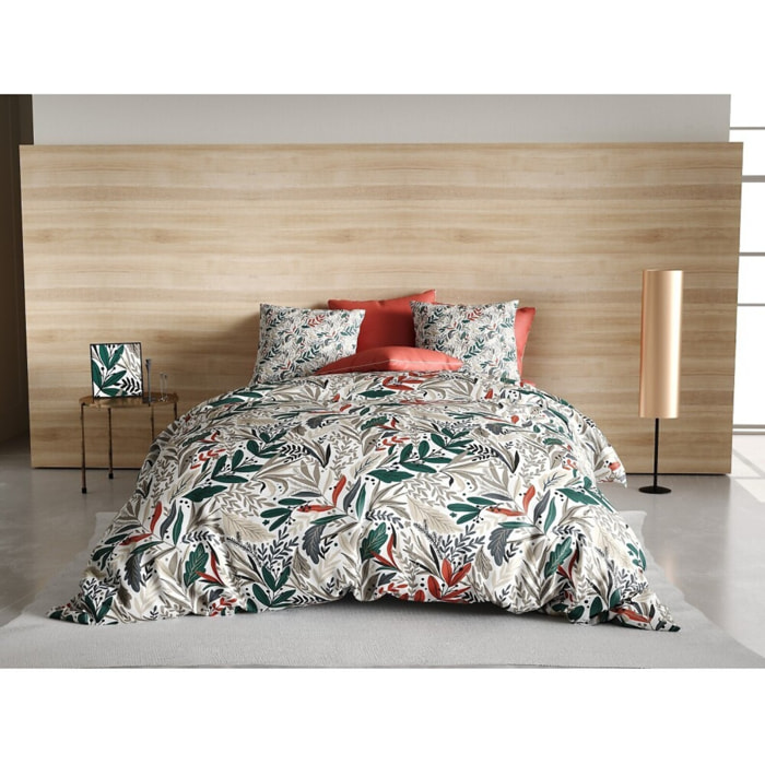 Parure Housse De Couette 3pcs avec Taies oreiller 100%microfibre 60gsm Luziola