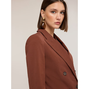 Motivi - Giacca con impunture The Tailoring Lab - Marrone