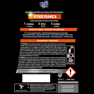 Vitroclen Limpiador de Vitrocerámica en pistola, pack 2 unidades x 450ml