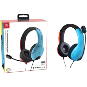 Casque gamer PDP Switch LVL40 Bleu/Rouge