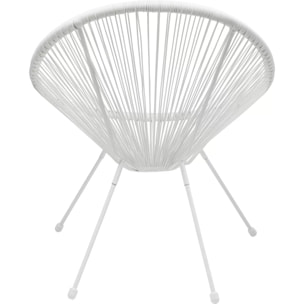 Salon de jardin Acapulco Mono blanc Kare Design