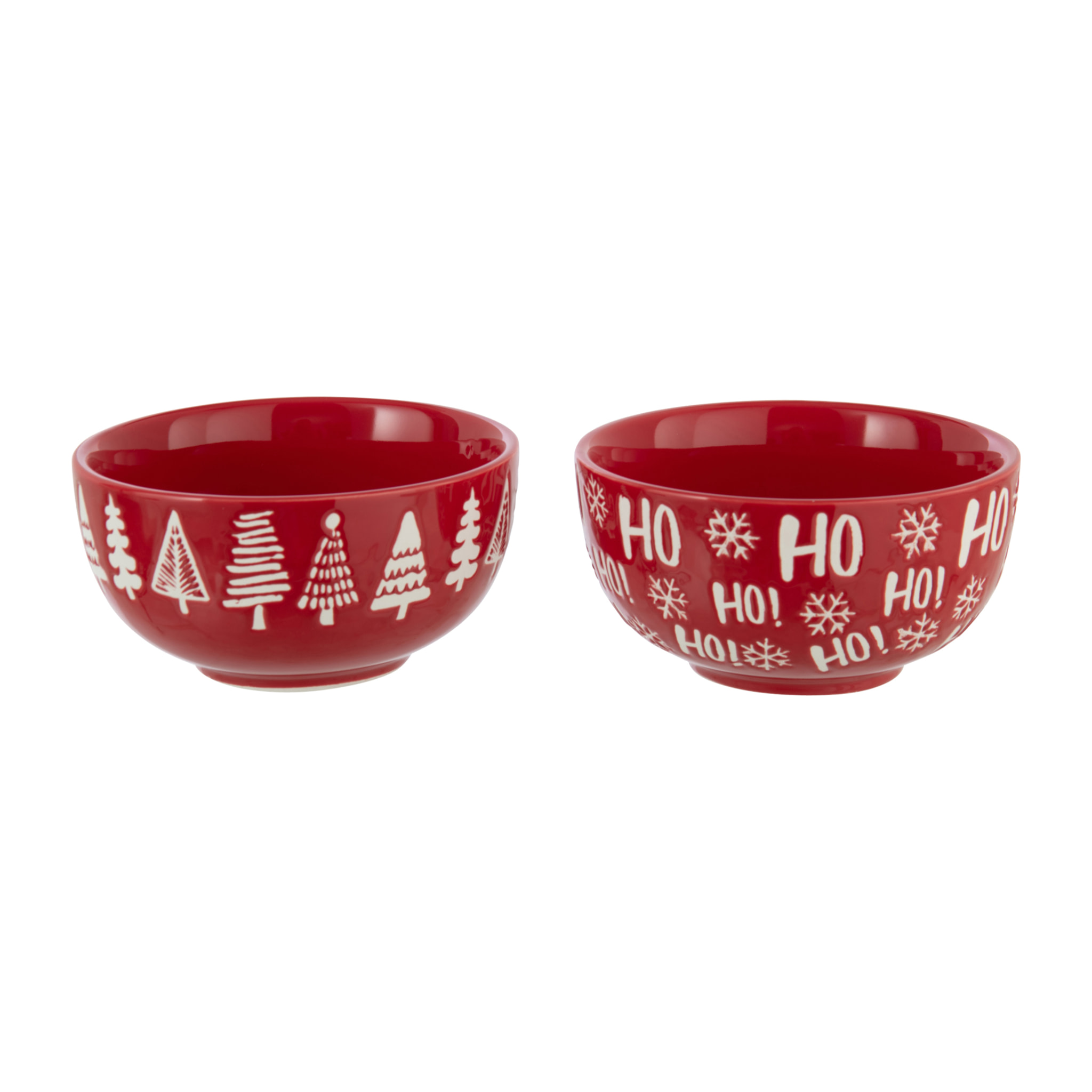 J-Line plat Dolomie - céramique - rouge/blanc - 2 pièces