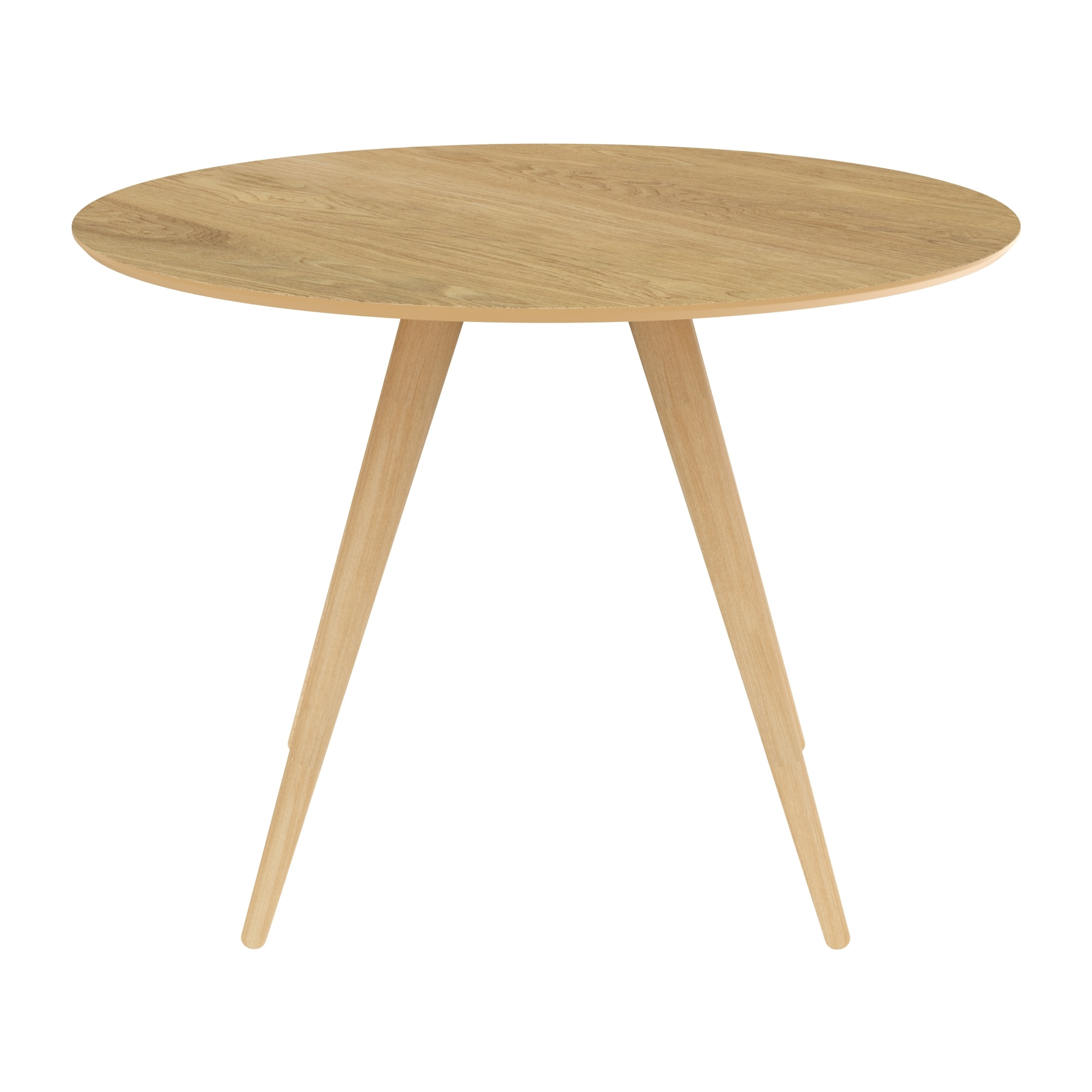 Table ronde 4 personnes en bois clair naturel D105 cm - Liwa