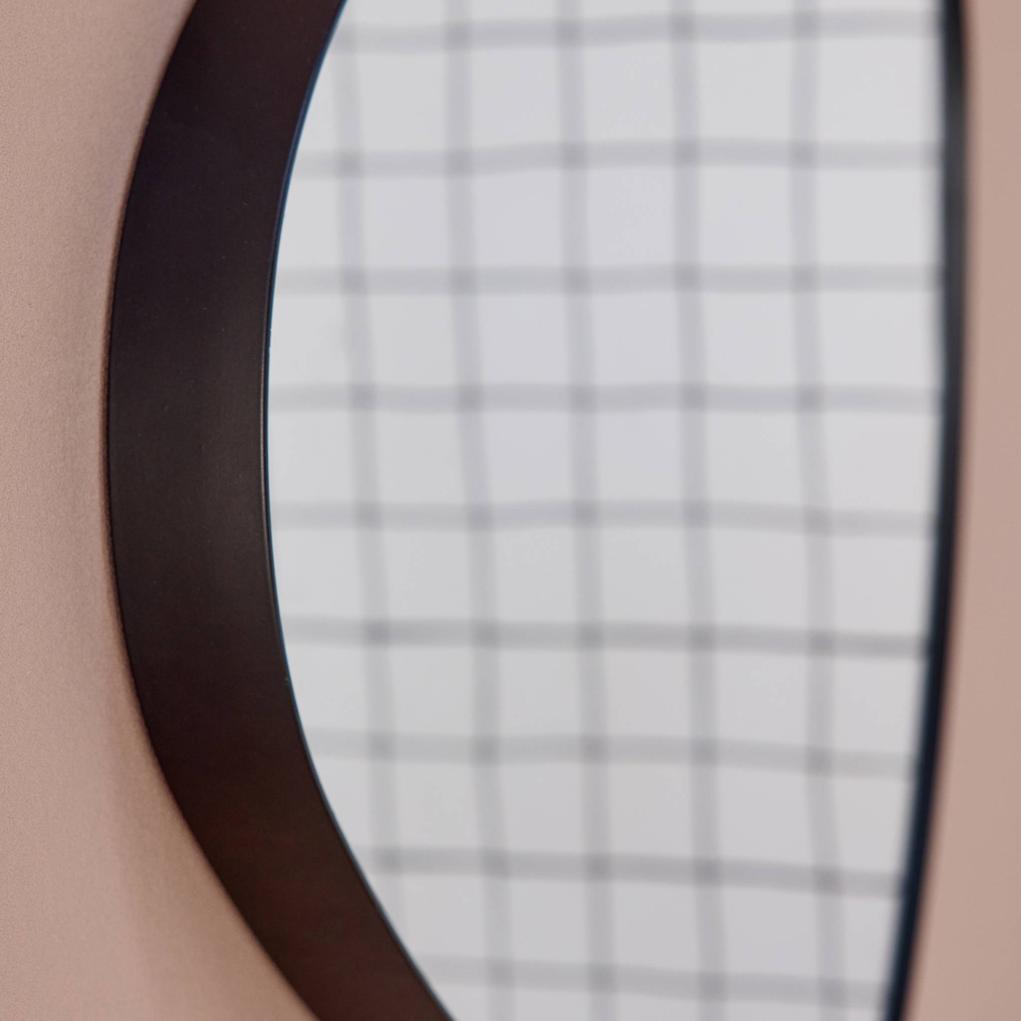 Miroir organique en métal noir HARVEY