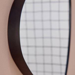 Miroir organique en métal noir HARVEY
