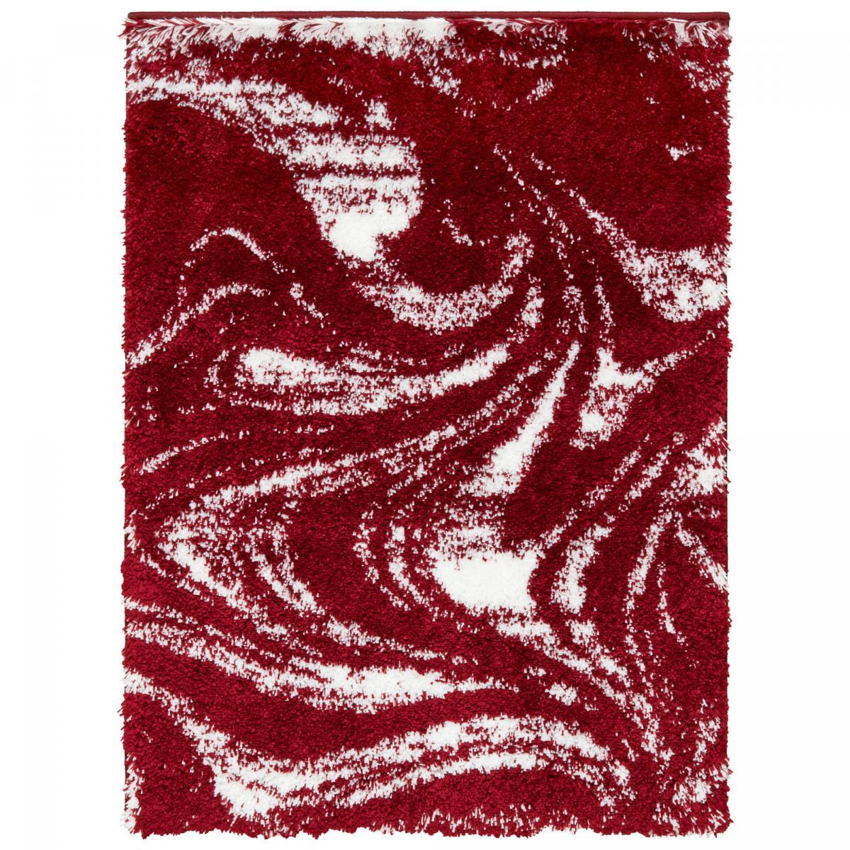 Tapis shaggy tissé motif abstrait KEBE