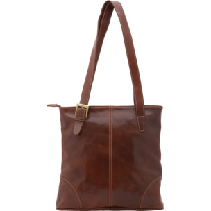 Borsa a spalla  da donna In Vera pelle Made in Italy 33x35x8 cm