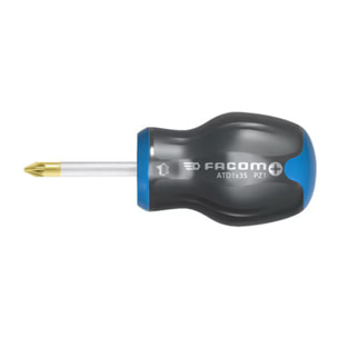 Tournevis Protwist pour vis cruciforme Pozidriv lame courte PZ 1x25 - FACOM - ATD1X25
