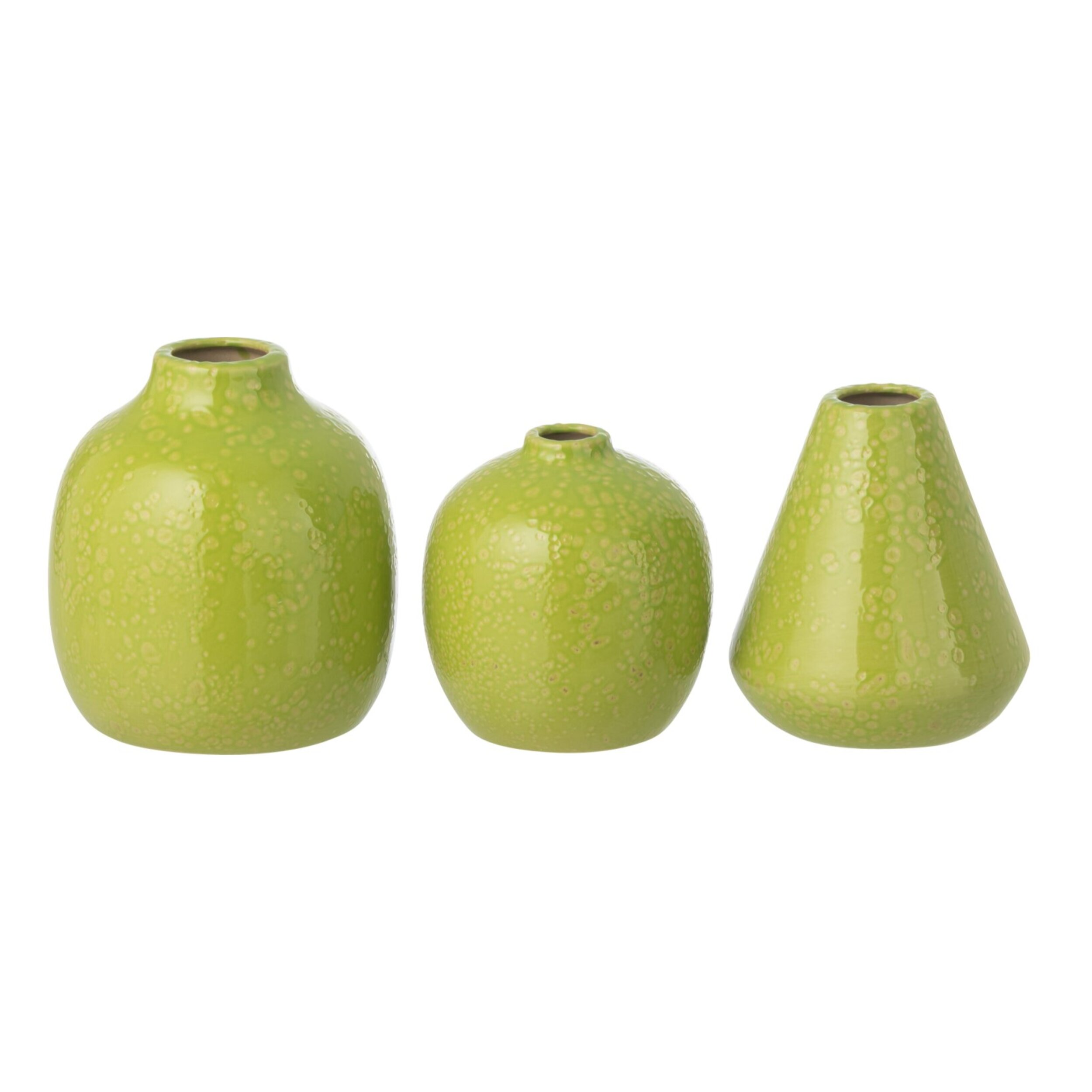 J-Line Vase -porcelaine - vert - 3 pièces