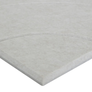 Lot de 4 panneaux décoratifs Feutrine gris 30x30cm