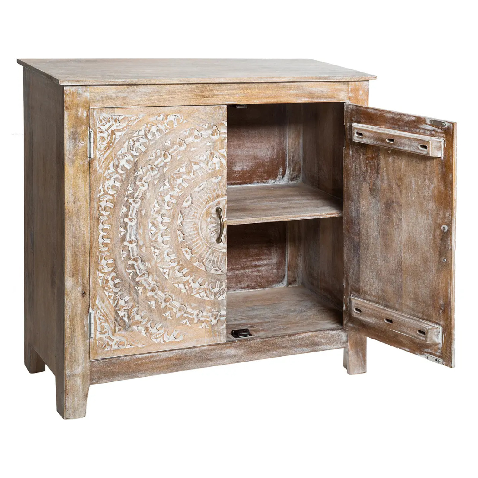 Buffet 2 portes "Shirel" manguier 90x90cm