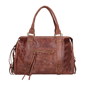 Borsa a spalla da donna - Modello Clara - Vera pelle - 41.0 x 28.0 x 13.0 cm