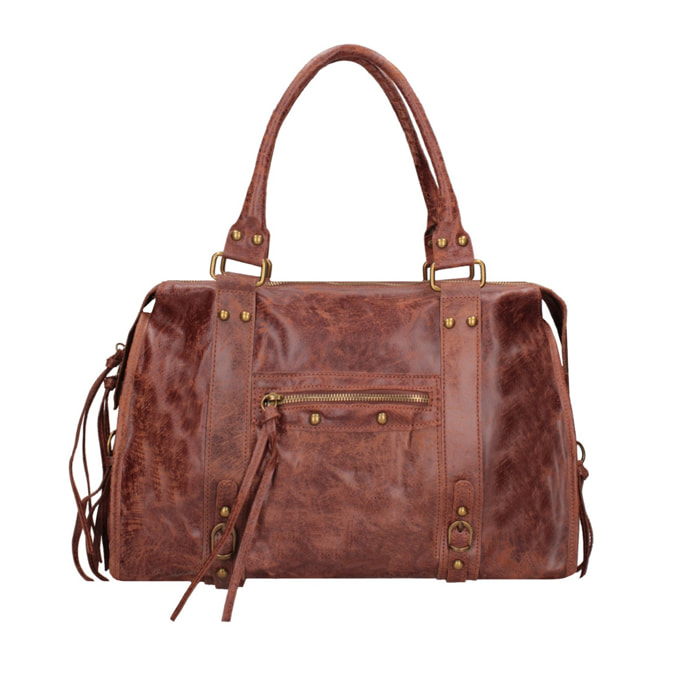 Borsa a spalla da donna - Modello Clara - Vera pelle - 41.0 x 28.0 x 13.0 cm