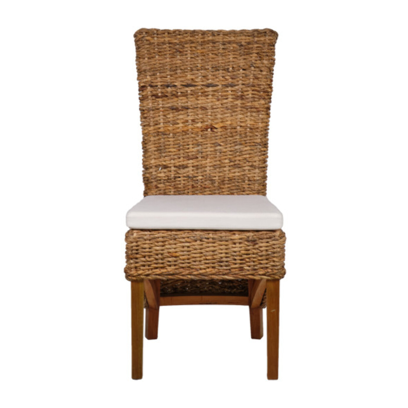 Lot de 2 chaises tressées en fibres naturelles de bananier - ABACA