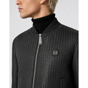 PHILIPP PLEIN Bomber de cuero