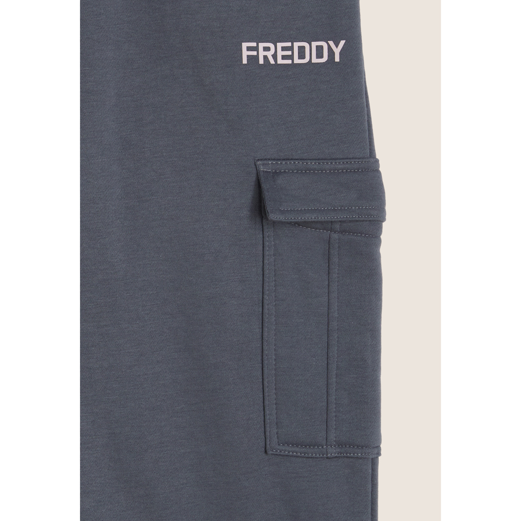 Pantaloni cargo in felpa con tasca applicata