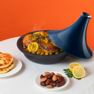 La Fonderie 1890 Tajine de Hierro Fundido esmaltado TINGHIR (2.5 L- Azul)