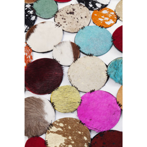 Tapis Patchwork Circle Multi Kare Design