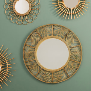 Miroir "Ina" bambou D89cm