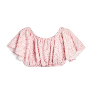 Camiseta de Flores en Rosa