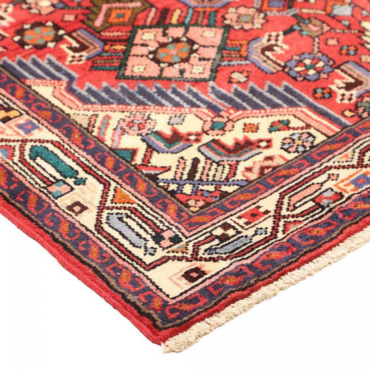 Tapis d'orient au motif oriental, noué main en laine, ELUF