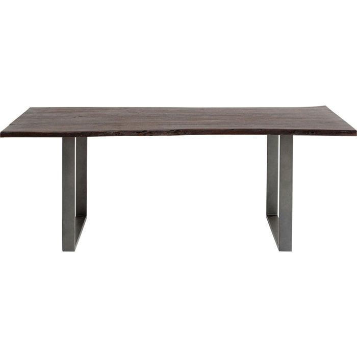 Table Harmony noyer acier Kare Design