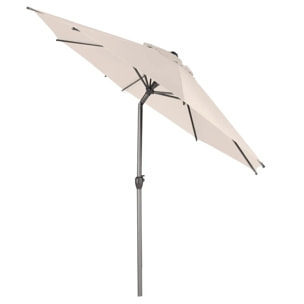 Parasol droit rectangulaire inclinable "Loompa" blé 3m