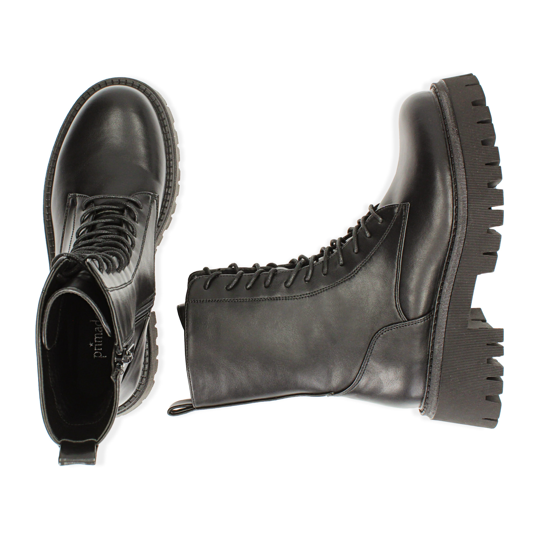 Anfibi neri, tacco 5,5 cm