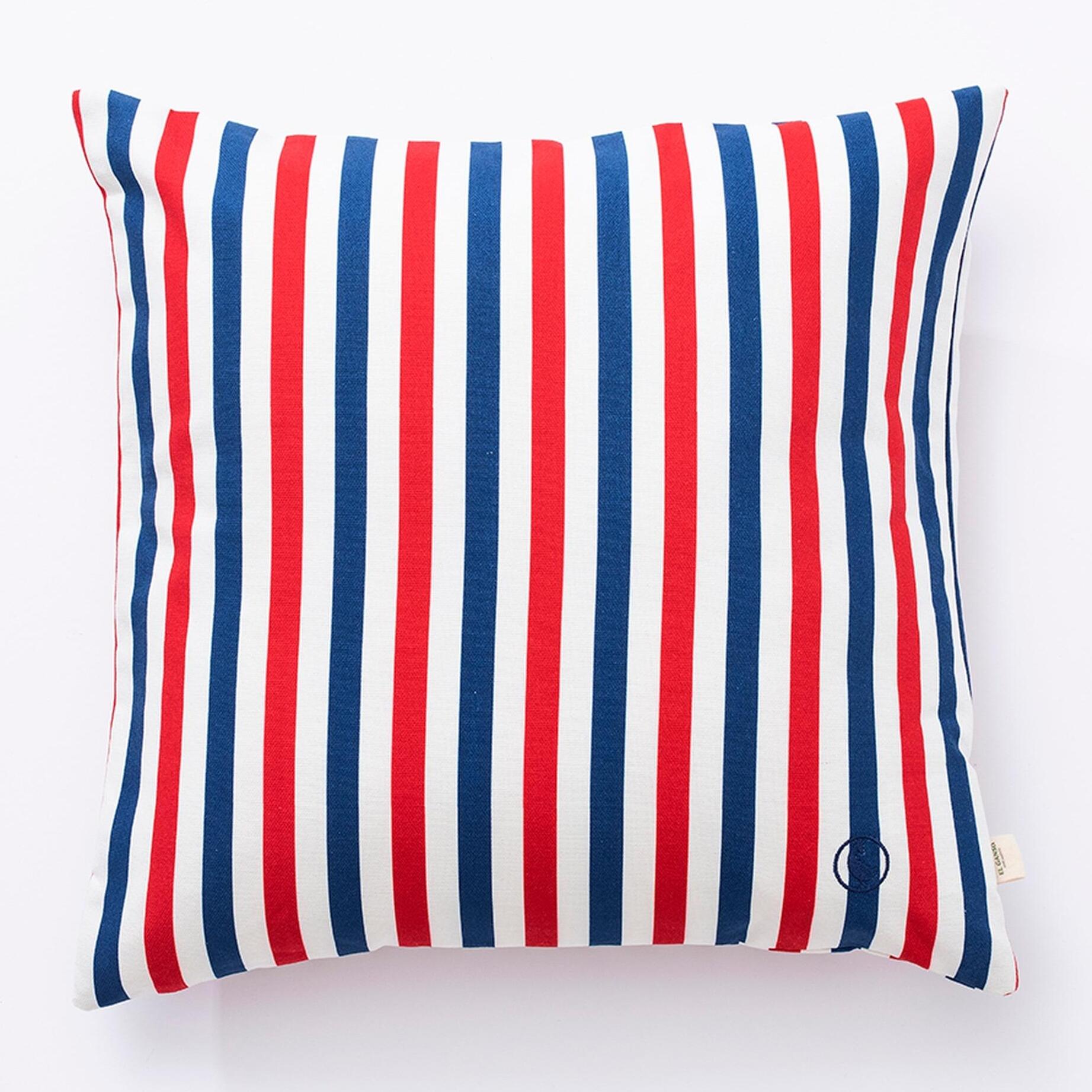 Cojín 40x40cm 100% algodón 300gsm rayas yale el ganso