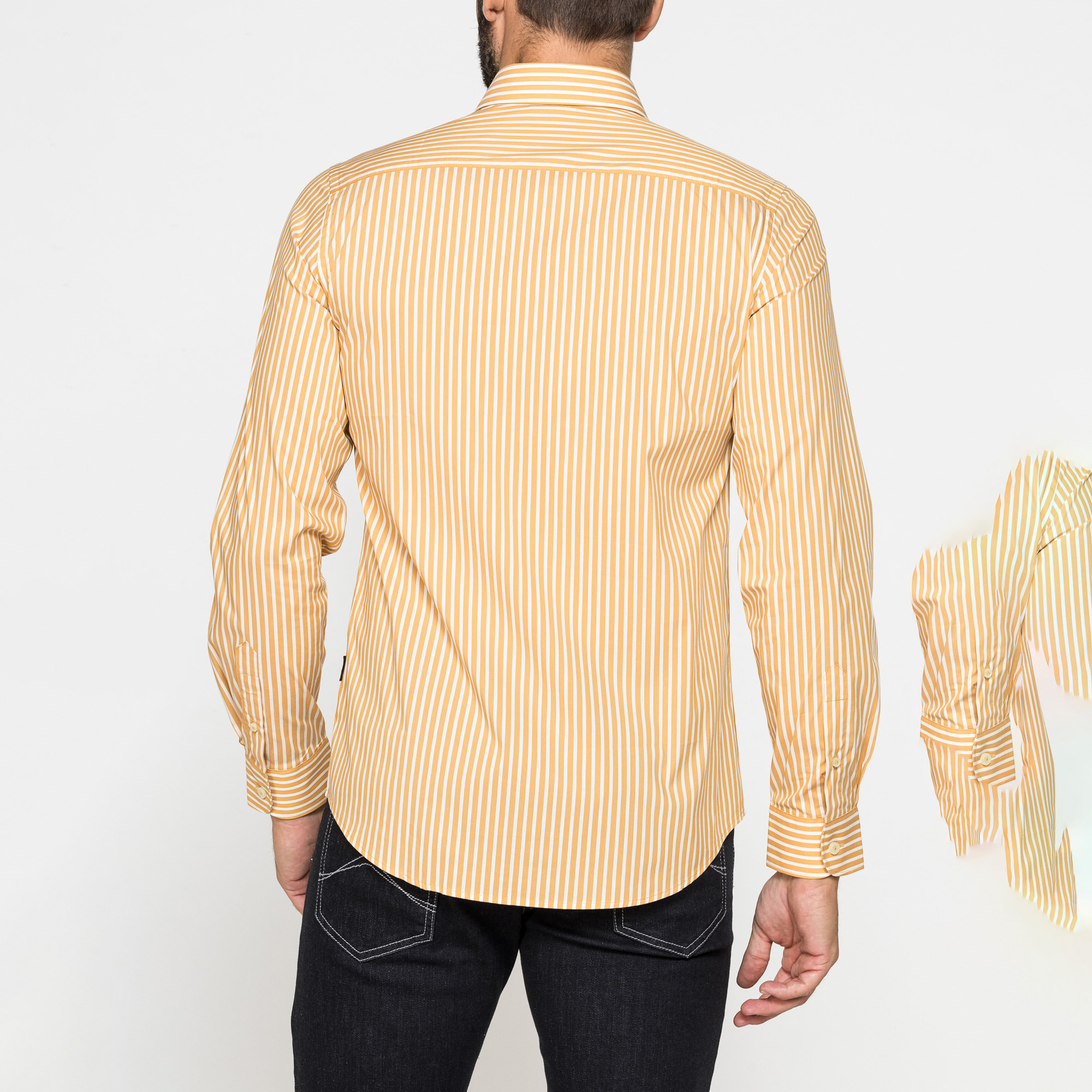 CAMICIA SLIM FIT IN COTONE ELASTICIZZATO