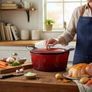 Volcan - Casseruola in ghisa smaltata 29 cm - Ovale