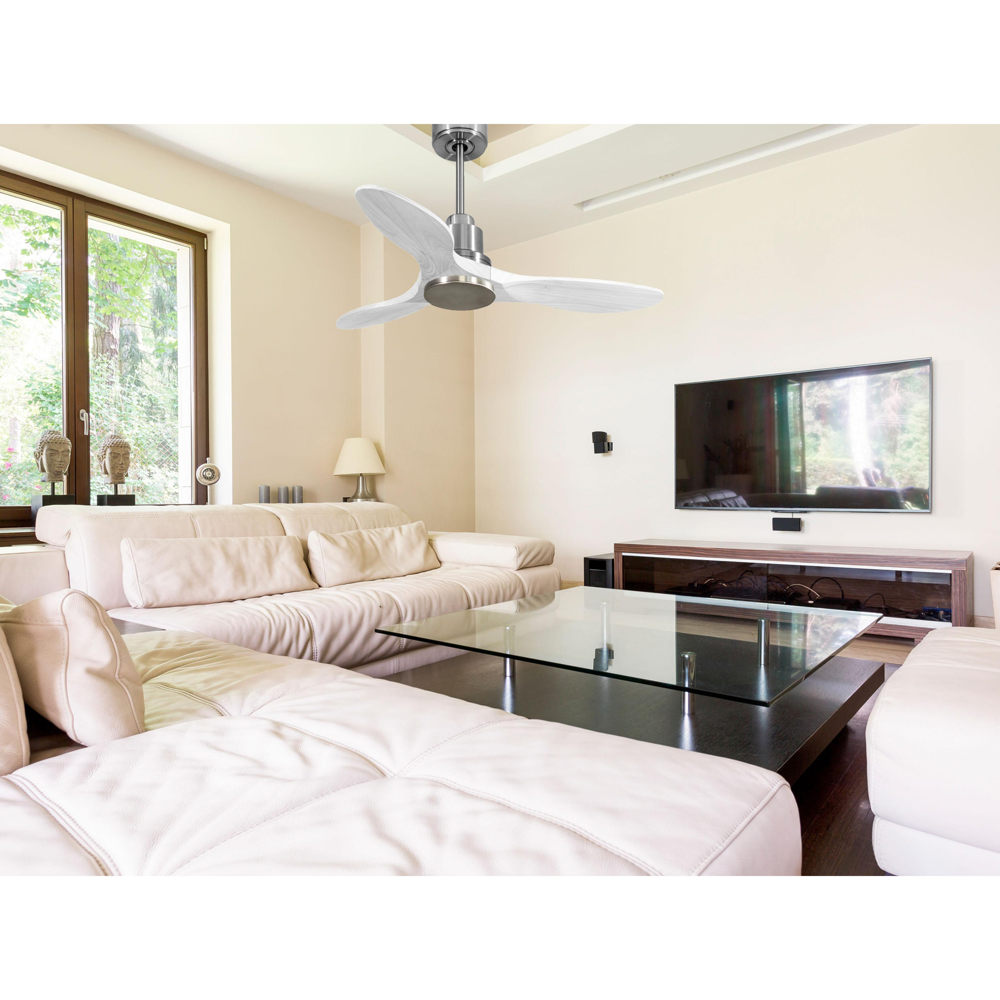 Ventilador de techo Modo Invierno/Verano Termostato Wifi Motor DC Techos Inclinados Mando a Distancia Hypersilence Memoria Vendible Shopify (AUTOMATICO) LimaD106C0464488 PURLINE