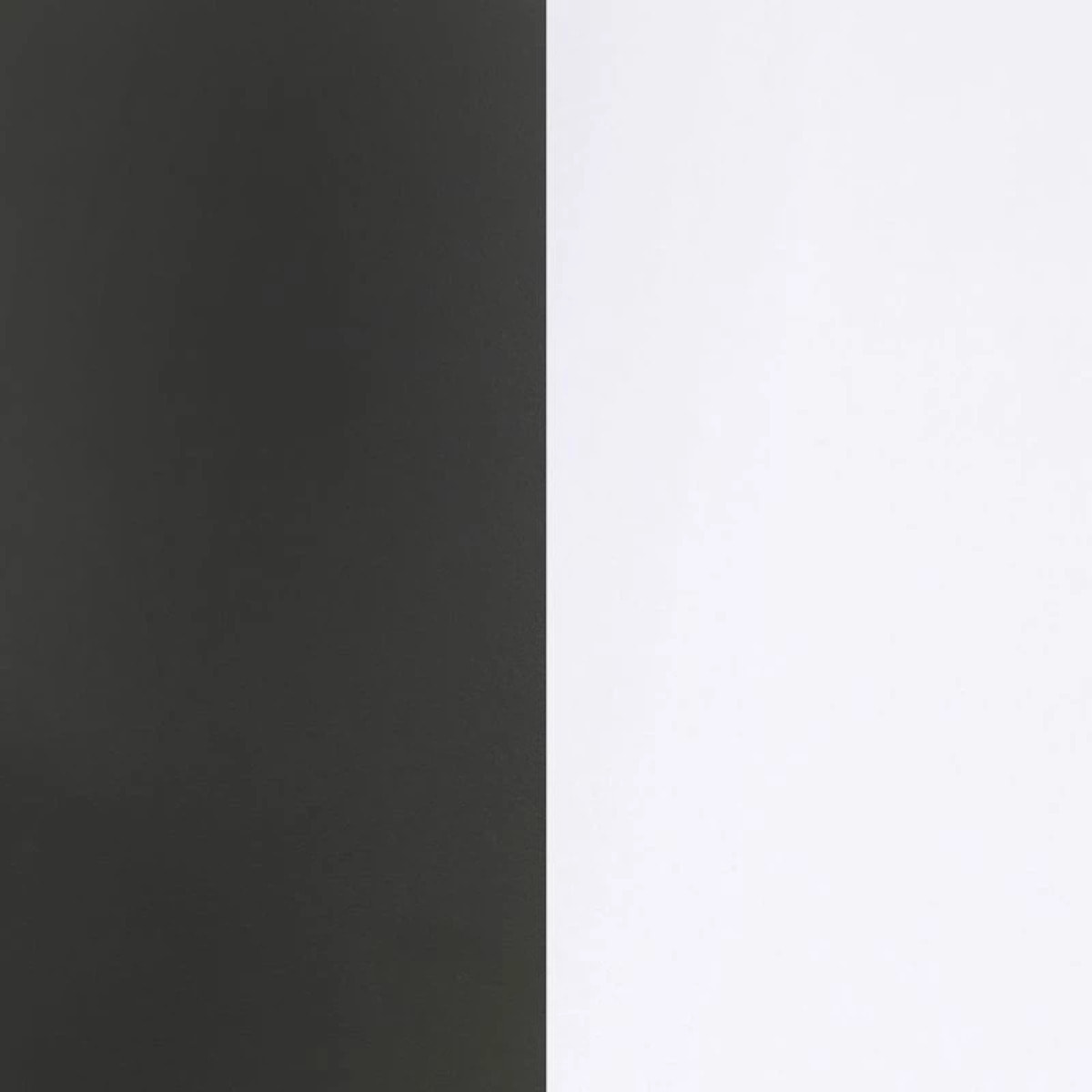 Mueble de salón modular Lunet en blanco artik negro 190 cm Blanco Artik (Blanco Mate) - Negro