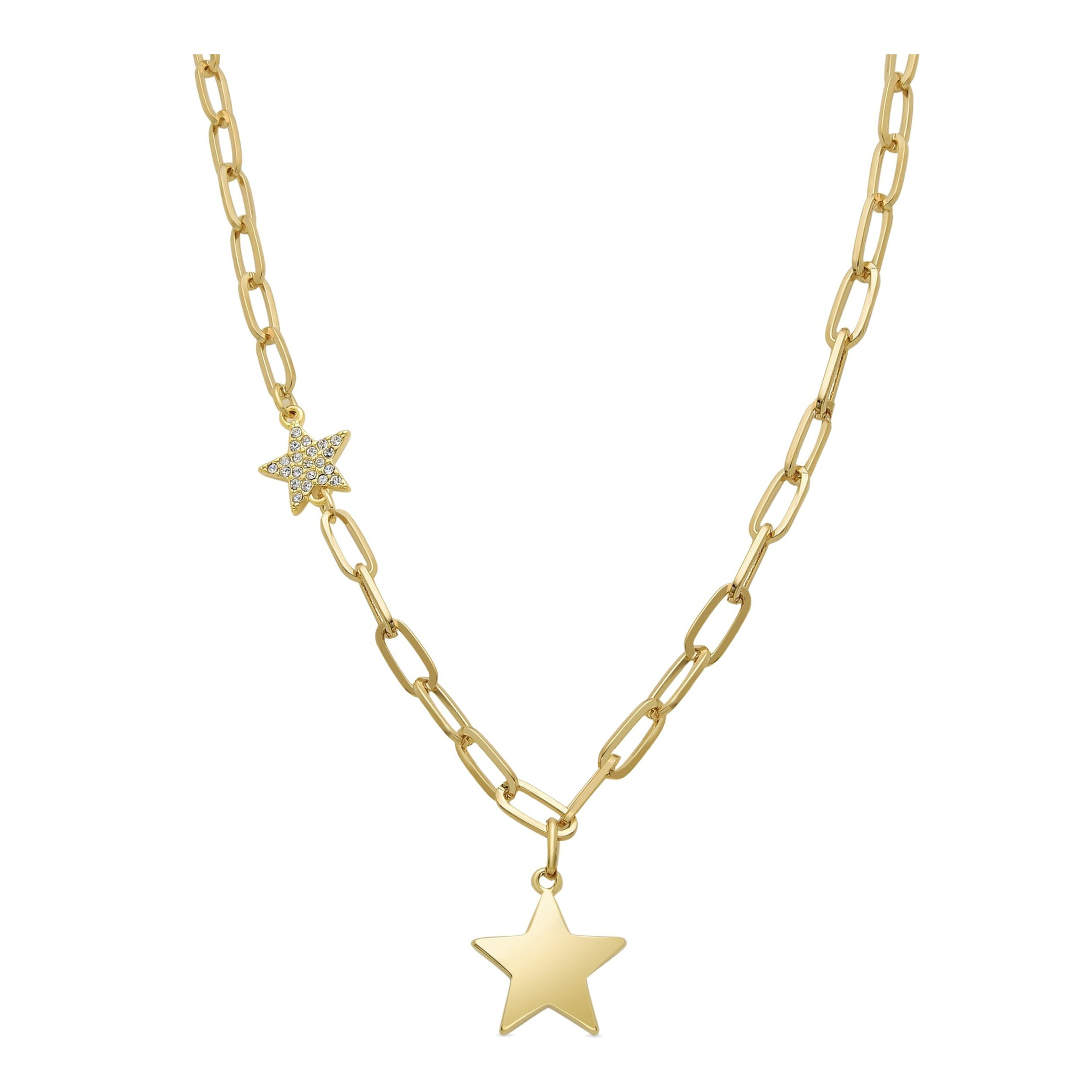 Collar de Circonita Brillante acabado en oro amarillo de 18K